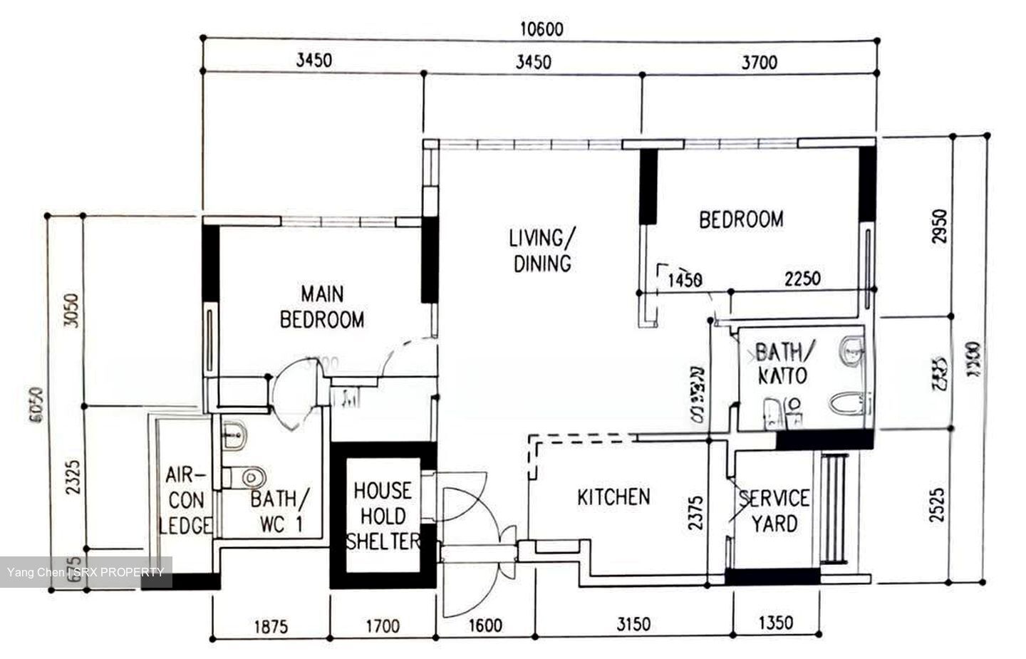 Blk 104A Alkaff Courtview (Toa Payoh), HDB 3 Rooms #606417531